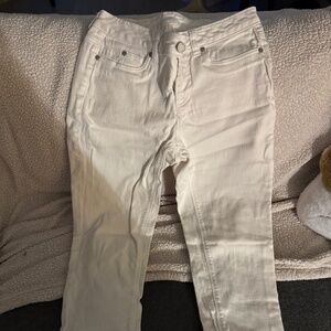 White Skinny/Straight Leg Jeans